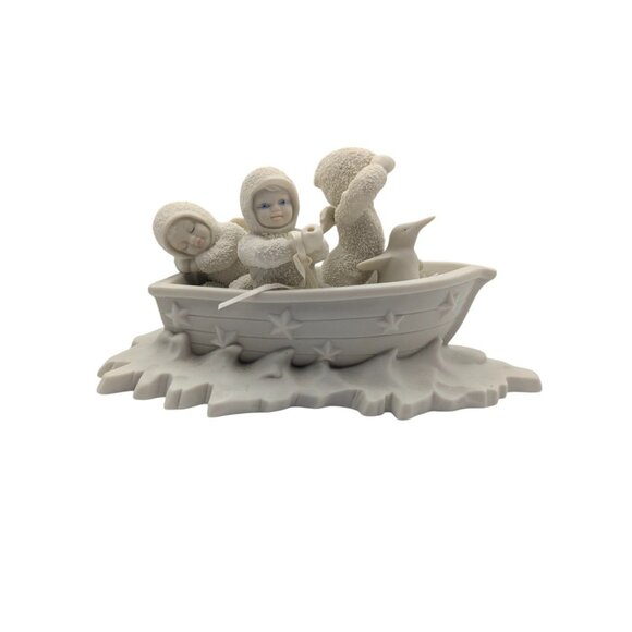 Snowbabies Winken, Blinken, Nod in Fishing Boat, Retired Collectible Dept 56 - Picture 8 of 16